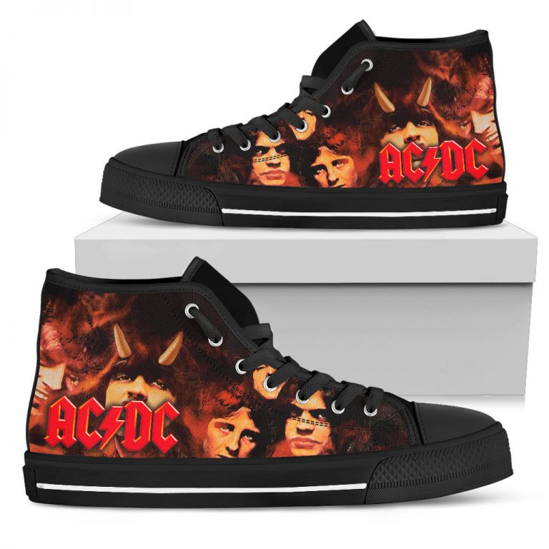 AC/DC Shoes – Hightop Gift – AC/DC Gift – AC/DC Lovers – Meaning Gift